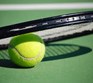 Four Lighted Tennis Courts Photo