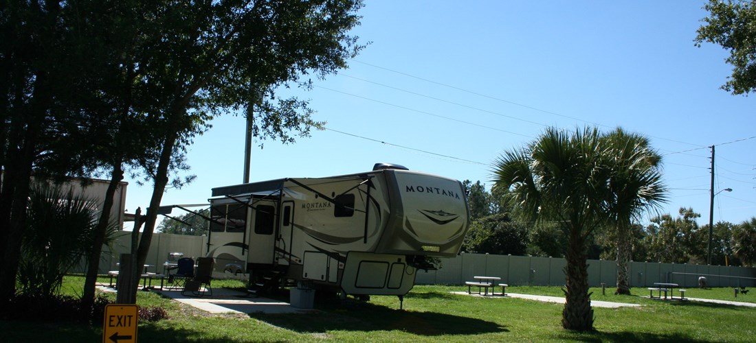 Brand new, spacious, deluxe patio back-in sites.