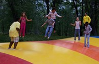 Try our Giant Jumping Pillow, it's a Blast!
