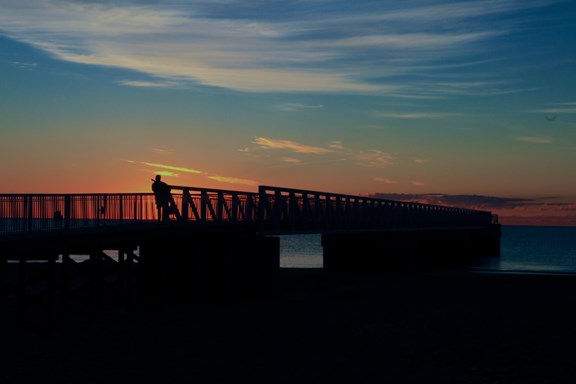 Oscoda Pier ~ Photo By Michael Shaft