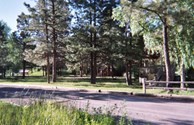 Open tenting area for motorcyclists