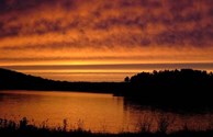 Sunset at Rankin Lake Beach