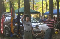 Scout Camping Along the Brandywine River