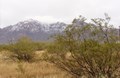 snow on the mountains