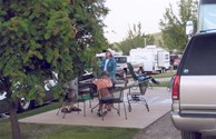 KOA super premium site with a BBQ Grill!