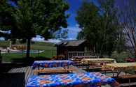 Deck picnic tables