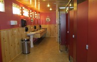 Newly remodeled ladies restrooms - 5 Star!