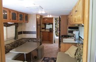 Interior of Rental Travel Trailer