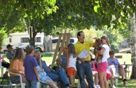 Hanging with friends @ the Cornhole Tourney