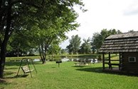 Cabins overlook catch & release pond