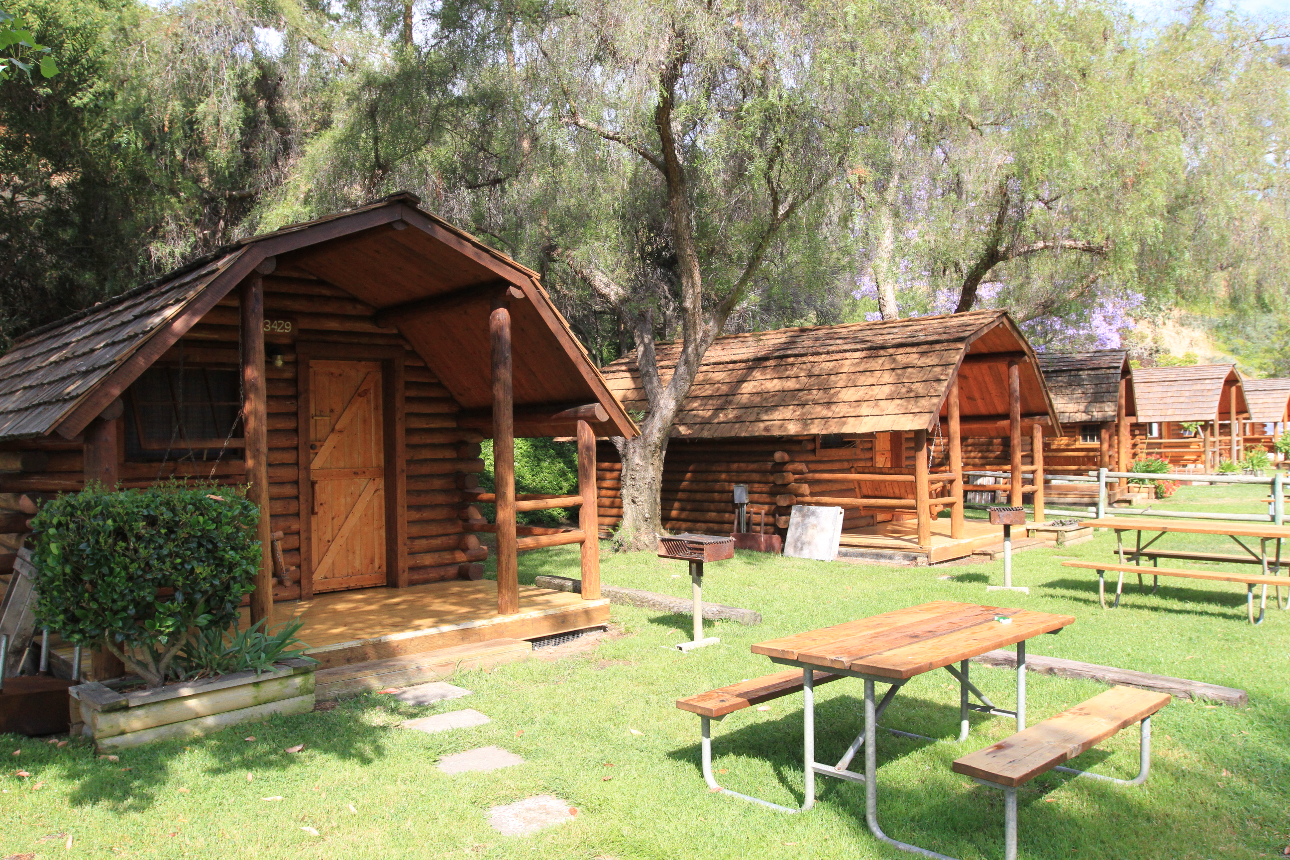 Cabins in a Row