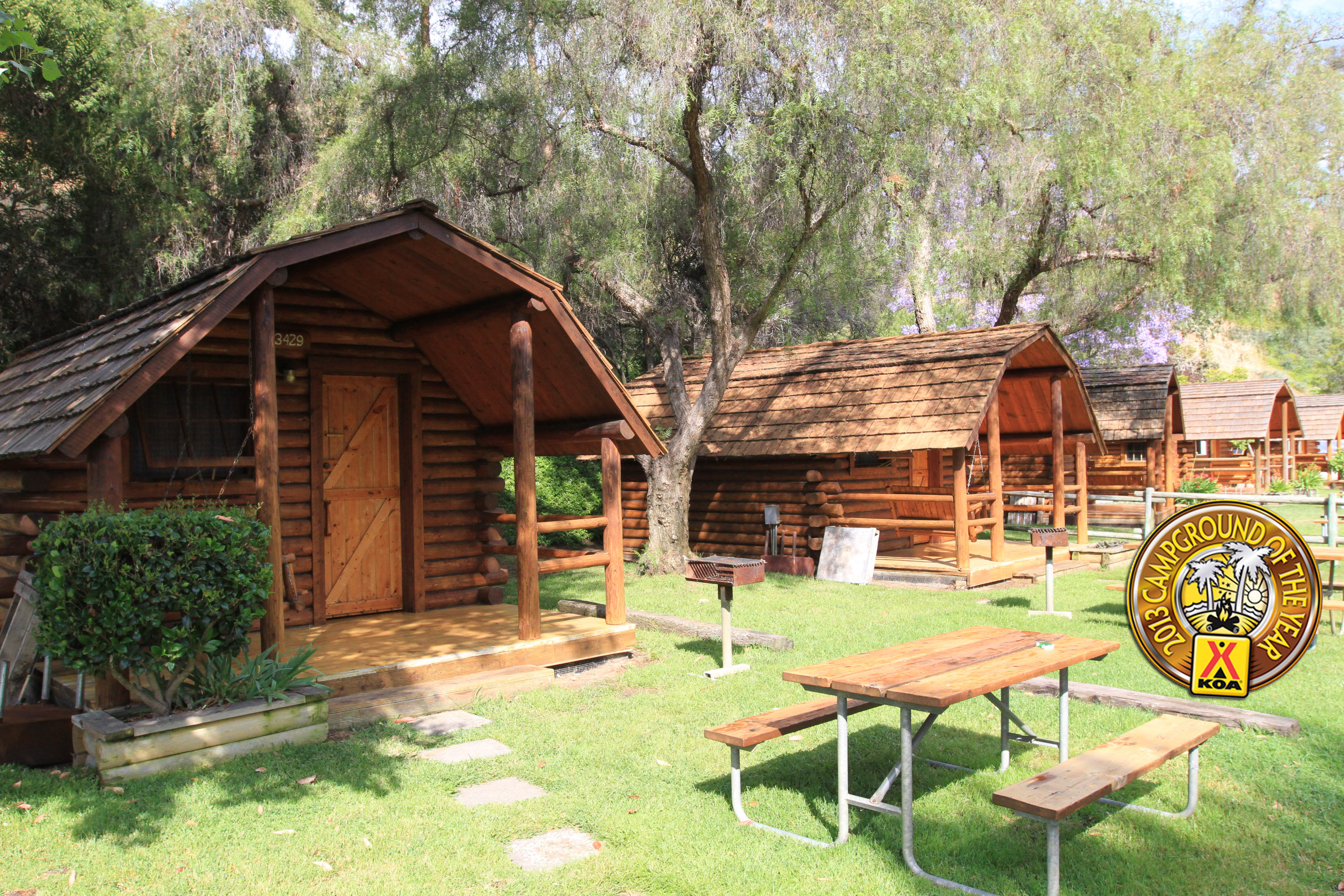 Cabins in a Row