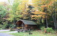 Relax in one of our cozy Kamping Kabins.
