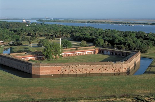 Fort Pulaski, Fort Jackson and Fort McAllister