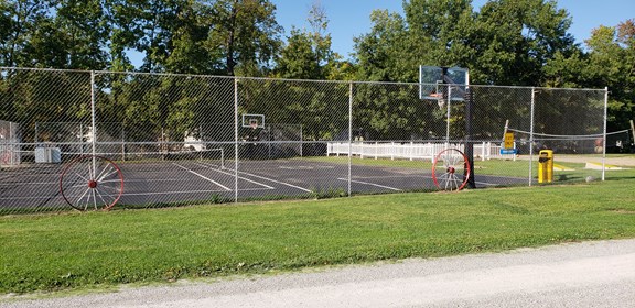 Paved Basketball & Tennis Courts