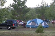 Tent site 65 with fire pit