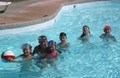 Heated pool in season
