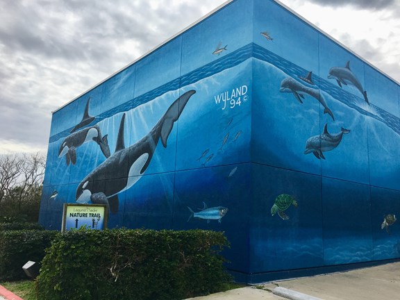 Wyland's Whaling Wall mural