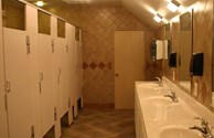Conveniently-located restrooms