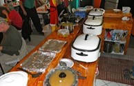 Delicious buffets at Thanksgiving and Christmas