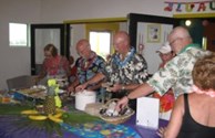 Luau dinner catered by Rudy's