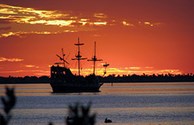 Black Dragon Pirate Adventure Boat, located just across the bridge in Port Isabel
