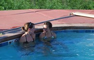 Outdoor hot tub