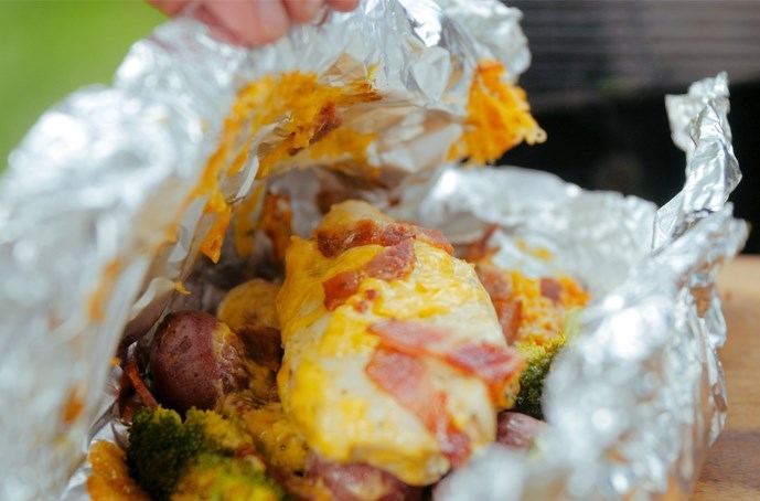 How to Make Chicken Bacon Ranch Foil Packets