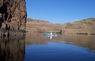 Kayaking on the river
