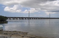 Beach view from bridge