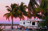 Sunset from our water front sites