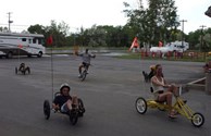 Enjoy a Ride on banana bikes or peddle cycles
