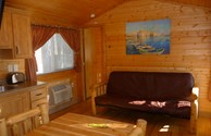 Inside a Deluxe Cabin (lodge)