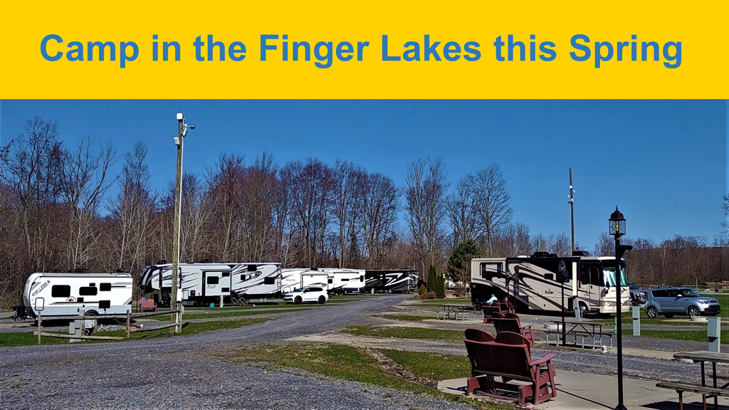 Camp in the Finger Lakes this Spring