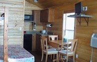 View of the inside of the Deluxe Kottage
