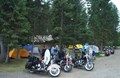 Motorcycles and Tents
