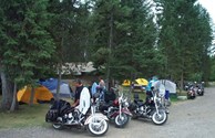 Motorcycles and Tents