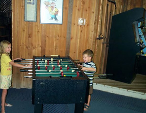 When it gets dark, or anytime you want to stay indoors, we offer free games including, Foosball, Air Hockey, Pool Table, Ping Pong table as well as a myriad of electronic games you can play for about a quarter.