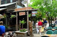 Downtown Winthrop with lots of great stores and ice cream, yeah!