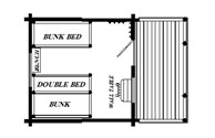 One-Room Camping Cabin Floor Plan