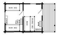 Two-Room Camping Cabin Floor Plan
