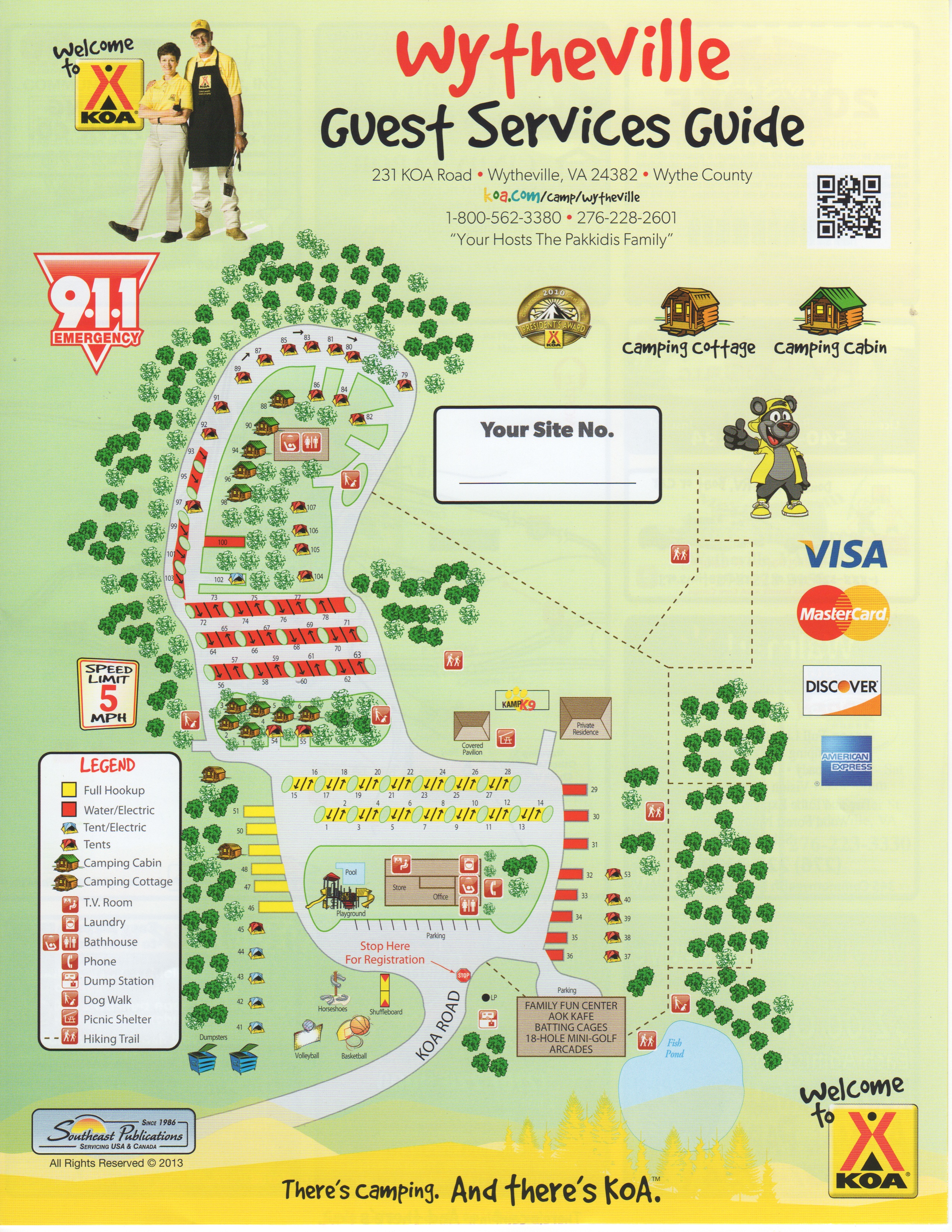 Activities, attractions and events for the Wytheville KOA RV Park in