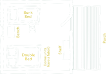 Camping Cabin Floor Plan - 4 Camping Cabin Floor Plan - 4