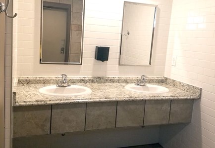 Clean bathroom facility