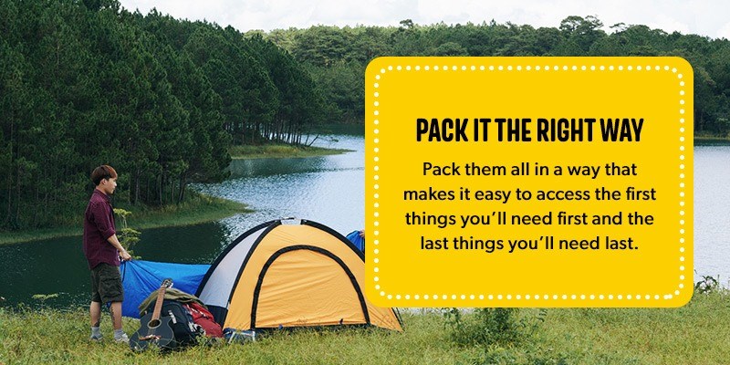 how to put up a tent by yourself