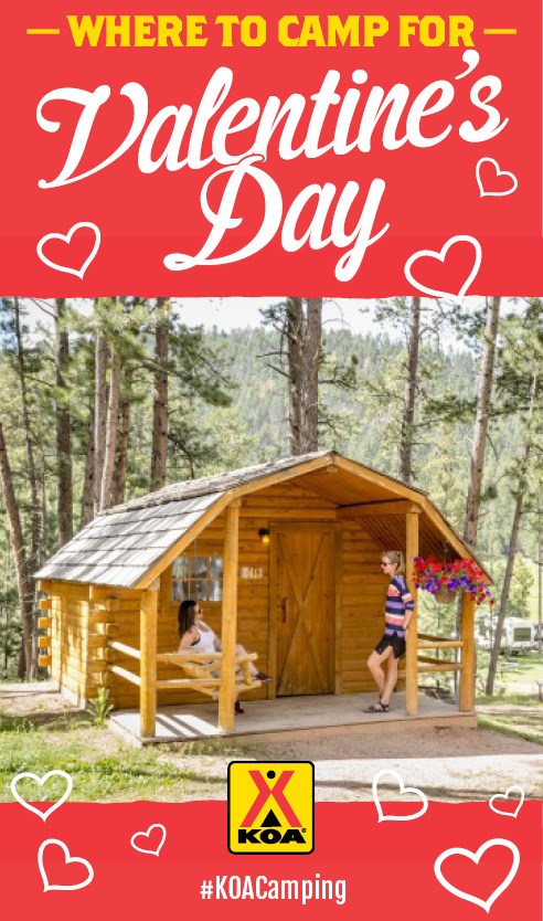 Where To Camp for Valentine's Day #KOACamping