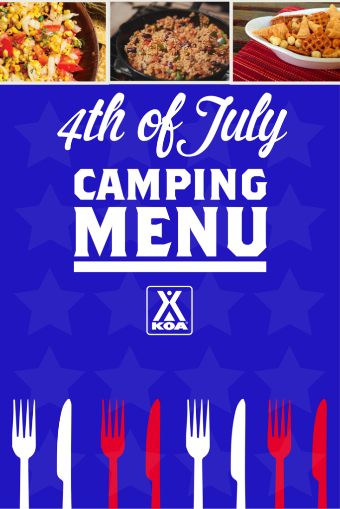 4th of July Camping Menu from KOA