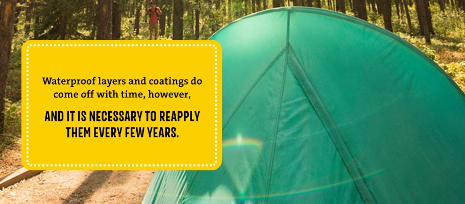 Waterproof your tent