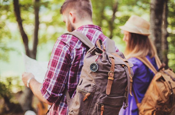 hiking trails with camping