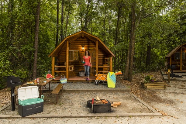 Camping In A Cabin